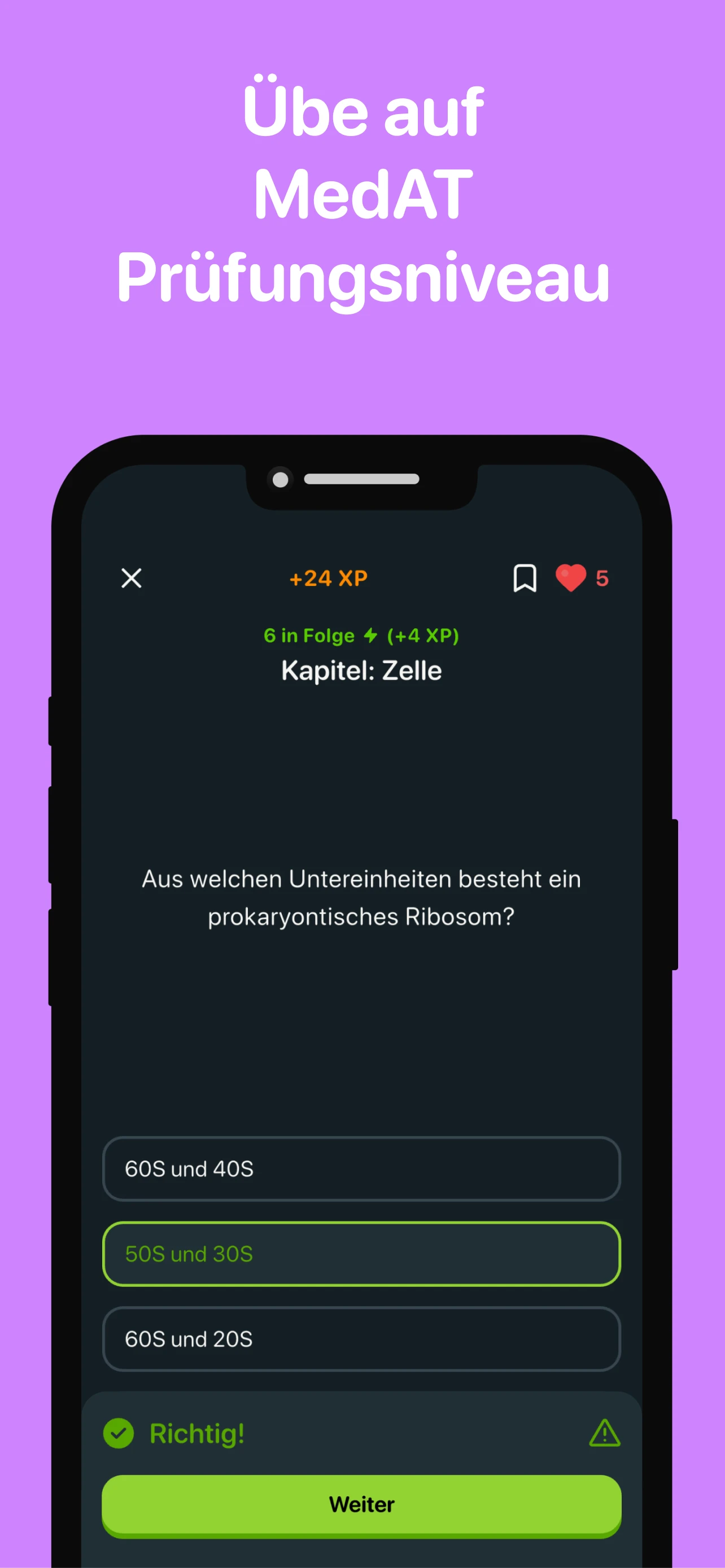 MedAT Testsimulation mit Timer und Aufgabenübersicht